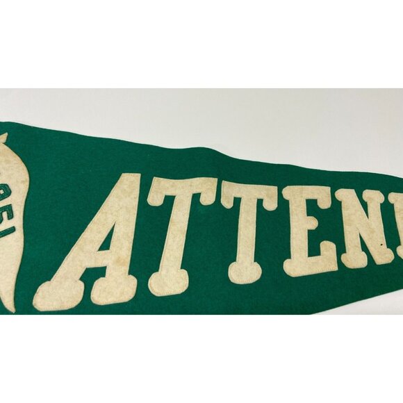 VTG 1951 Catholic High School Baton Rouge, Louisiana - "ATTENDANCE" Felt Pennant - Picture 6 of 8